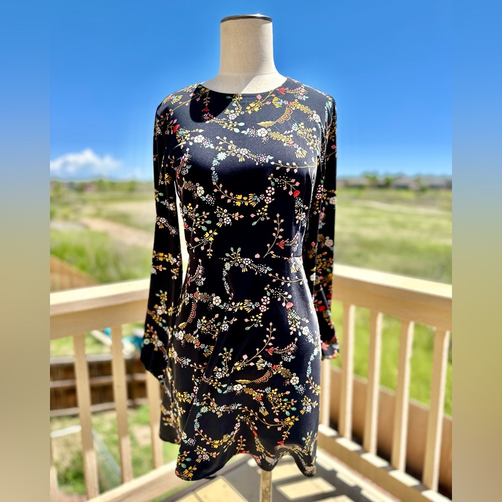 LOFT Bohemian Boho Long-sleeve Dress